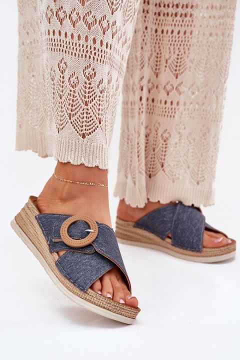 Sandał Klapki Model Inblu RV000012 Blue - Step in style