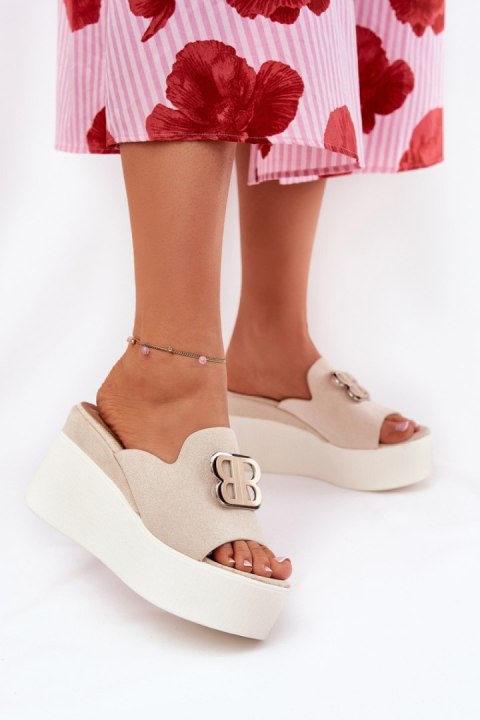 Sandał Klapki Model Tanonea 2283 36180 Light Beige - Step in style