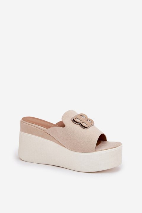 Sandał Klapki Model Tanonea 2283 36180 Light Beige - Step in style