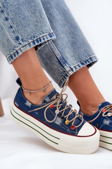 Trampki Model Goe RR2N4103 Navy - Step in style
