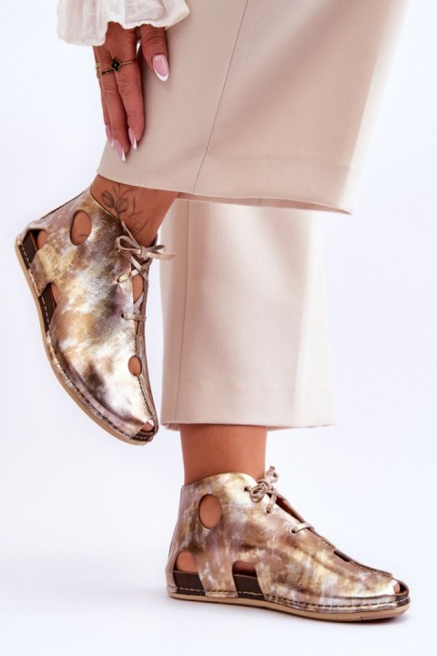 Botki Model Maciejka 03426-42 Gold - Step in style