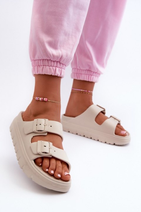 Sandał Klapki Model Melorea 24SD97-5610 Beige - Step in style