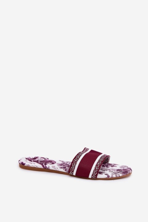 Sandał Klapki Model Leysi N75-13 Bordo - Step in style