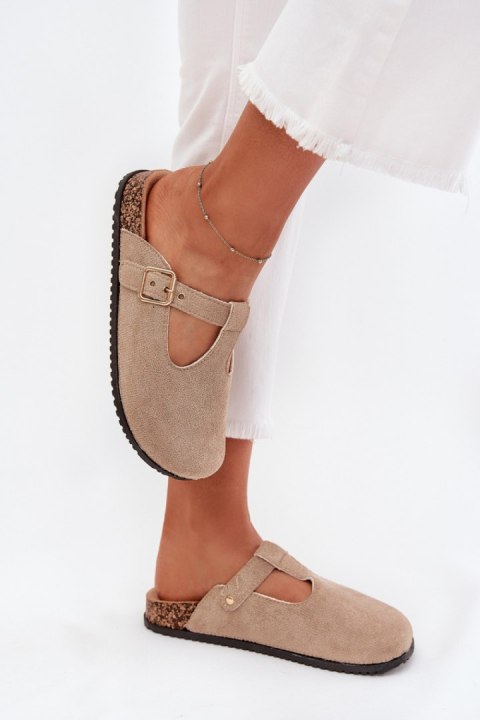 Sandał Klapki Model Lirina 98-263 Beige - Step in style