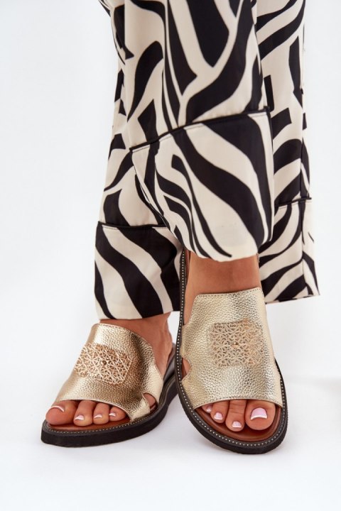 Sandał Klapki Model Sarela RMR2267-9 Gold - Step in style