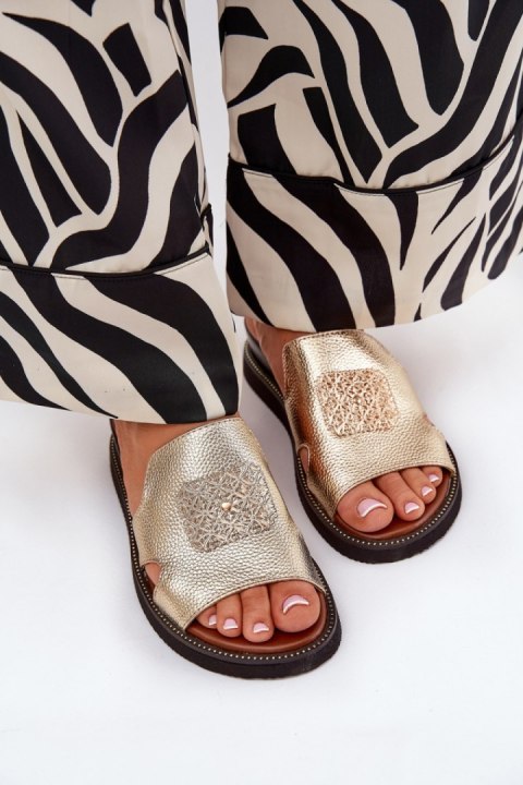 Sandał Klapki Model Sarela RMR2267-9 Gold - Step in style