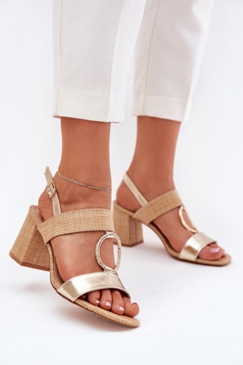 Sandały Model Afleeria M517 Gold - Step in style
