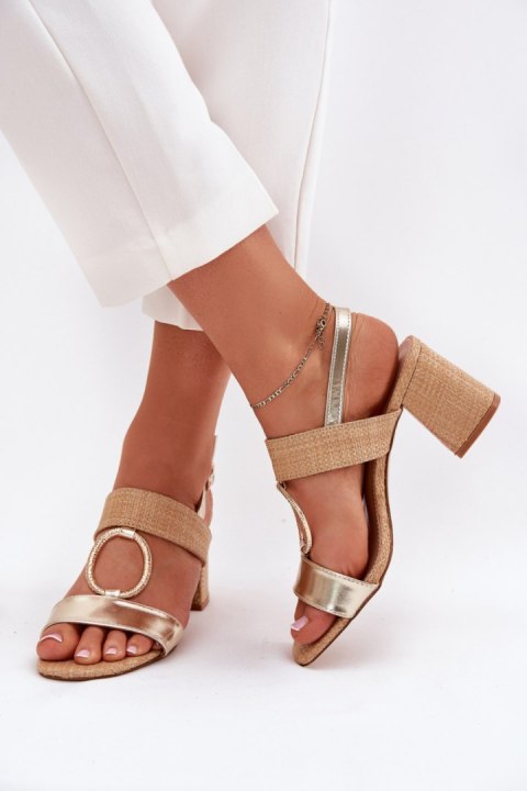 Sandały Model Afleeria M517 Gold - Step in style
