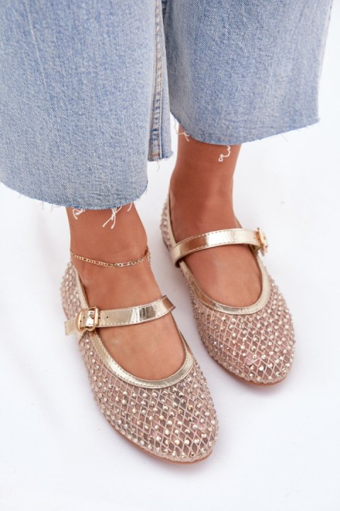 Baleriny Model Avirae JH387P Gold - Step in style