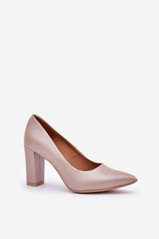 Czółenka Model Lewski Shoes 2453 Beige - Step in style