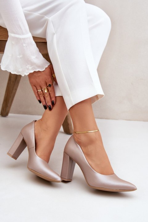 Czółenka Model Lewski Shoes 2453 Beige - Step in style