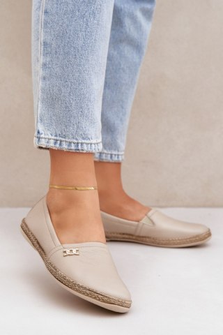 Espadryle Model Zazoo 10177 Beige - Step in style