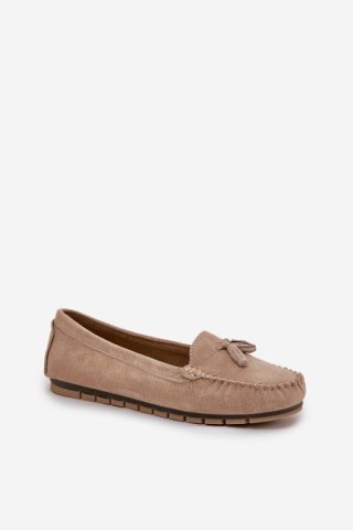 Mokasyny Model S.Barski LR51-548 Beige - Step in style