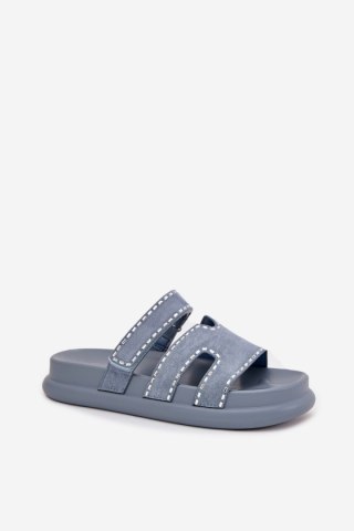 Sandał Klapki Model Delyna 27004 Blue - Step in style