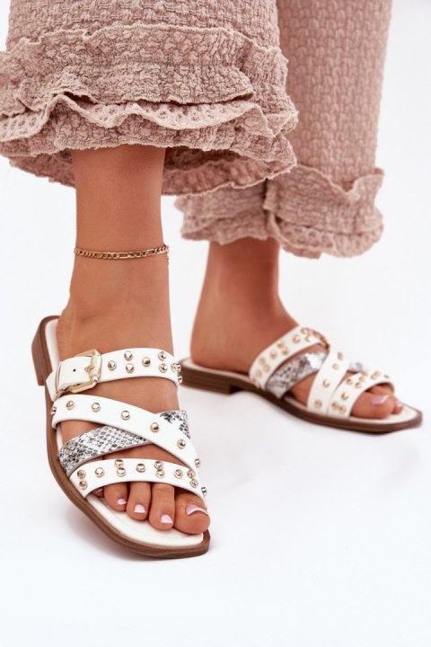 Sandał Klapki Model Manitte 9706 White - Step in style