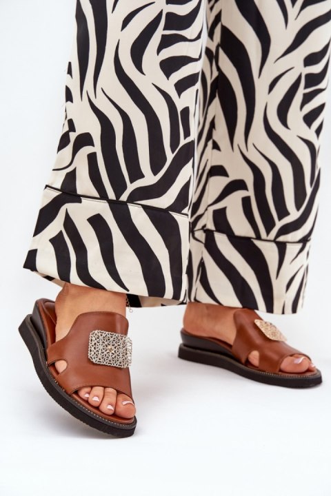 Sandał Klapki Model Sarela RMR2267-9 Brown - Step in style