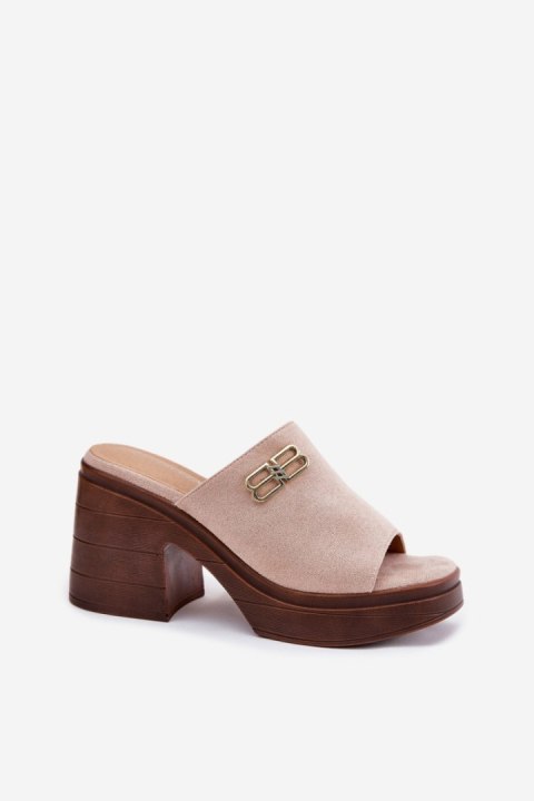 Sandał Klapki Model Vinceza 17400 Beige - Step in style