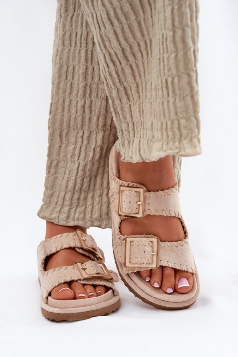 Sandał Klapki Model Visley G474 Beige - Step in style