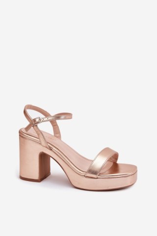 Sandały Model Lillita 6896 Pink/Gold - Step in style