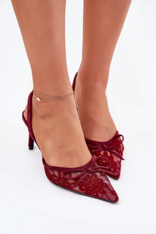 Szpilki Model Annivirae P-1450 Bordo - Step in style
