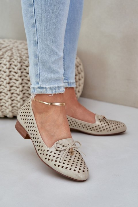 Baleriny Model Relabra ASA222-5 Gold - Step in style
