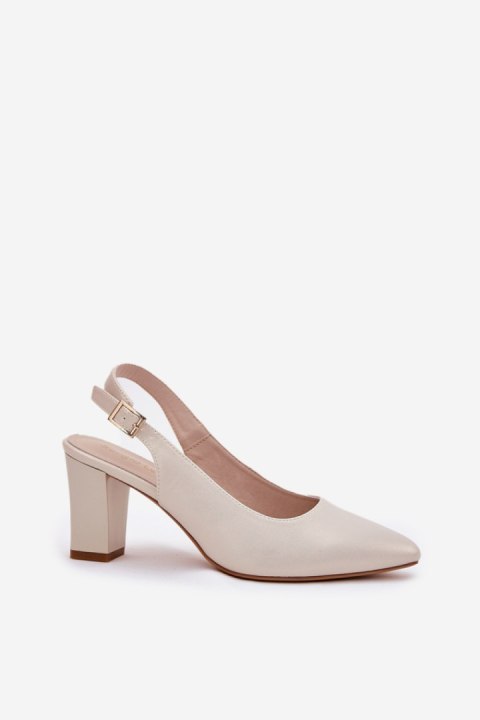 Czółenka Model Sergio Leone SK162 Perła - Step in style