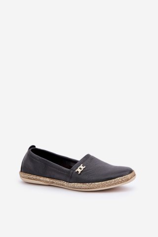 Espadryle Model Zazoo 10177 Black - Step in style