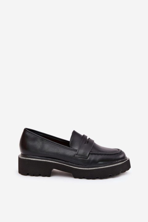Mokasyny Model Wilamla 100-368 Black Skóra - Step in style