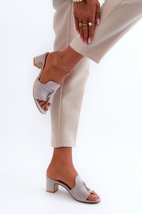 Sandał Klapki Model Jemenna JH338P Grey - Step in style
