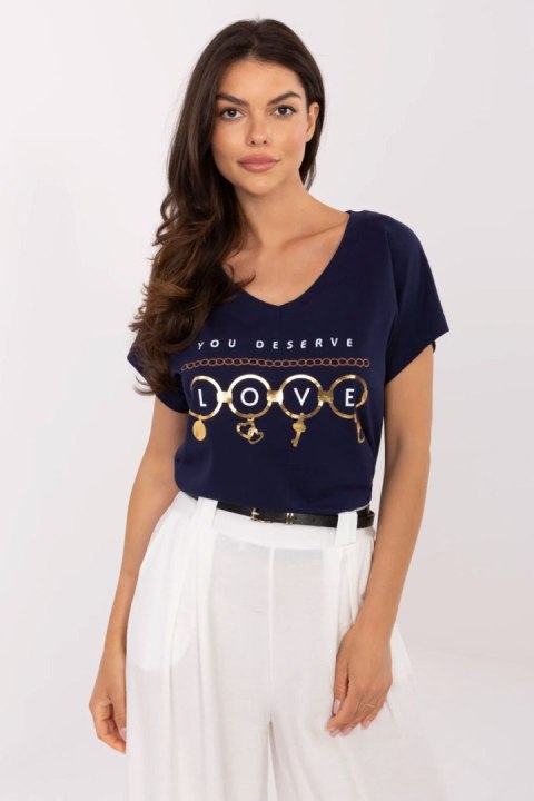 Tshirt Damski Model CLM-TS-1729.86 Navy - Factory Price