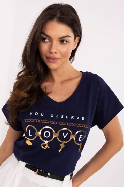 Tshirt Damski Model CLM-TS-1729.86 Navy - Factory Price