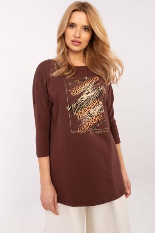 Bluzka Model CLM-BZ-0052.37 Brown - Factory Price
