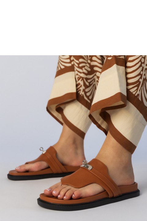Sandał Klapki Model Sarel JS669 Brown - PRIMO