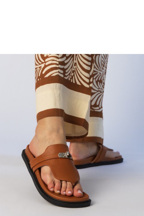 Sandał Klapki Model Sarel JS669 Brown - PRIMO