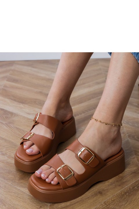 Sandał Klapki Model Wollis YQ77-15 Brown - PRIMO