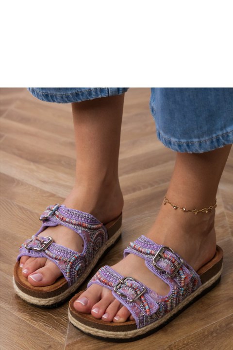 Sandał Klapki Model Zebrina X5-390 Violet - PRIMO