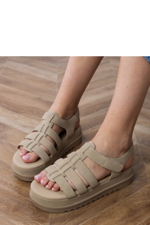 Sandały Model Hartos PL363 Dark Beige Khaki - PRIMO