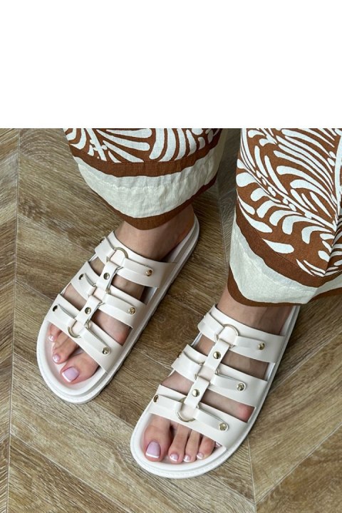 Sandał Klapki Model Elenois ST-3 Beige - PRIMO