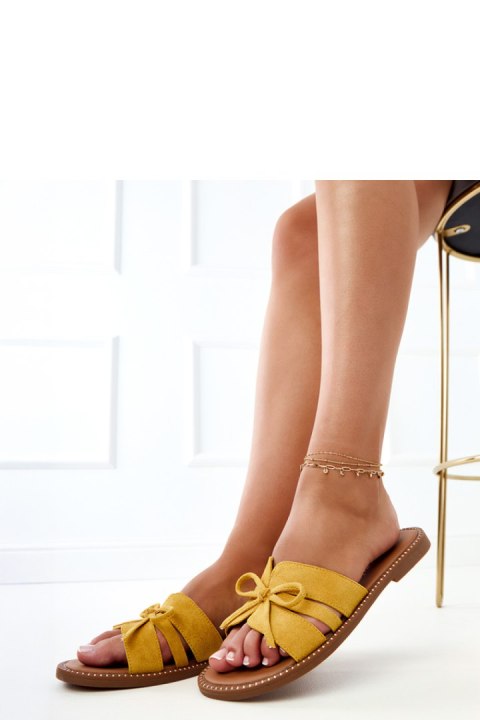 Sandał Klapki Model Favira 9136 Yellow - PRIMO