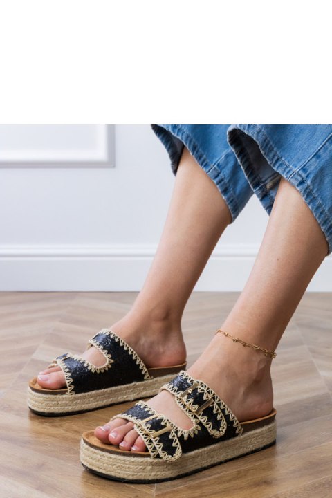 Sandał Klapki Model Induri X5-382 Black - PRIMO