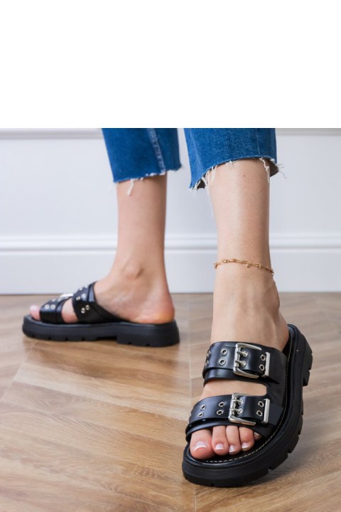 Sandał Klapki Model Liluna DFY-9 Black - PRIMO