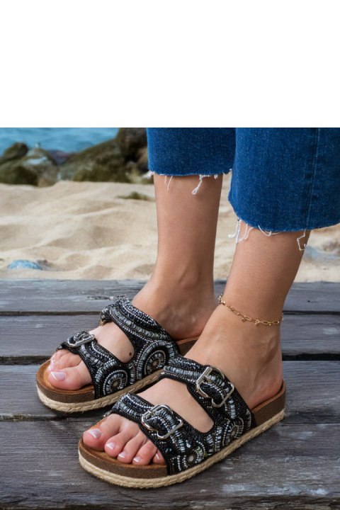 Sandał Klapki Model Zebrina X5-390 Black - PRIMO