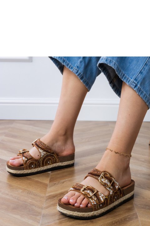 Sandał Klapki Model Zebrina X5-390 Brown - PRIMO