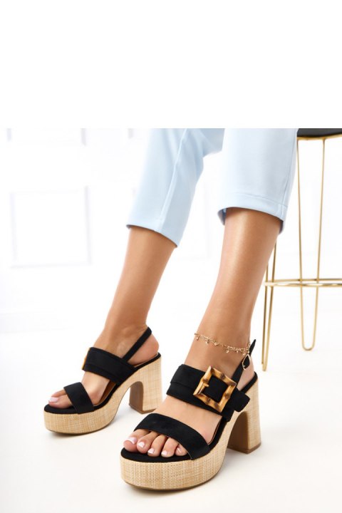 Sandały Model Elevira E5572 Black - PRIMO
