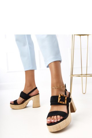 Sandały Model Elevira E5572 Black - PRIMO