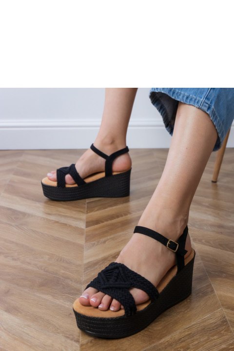 Sandały Model Zambera LOLO21 Black - PRIMO