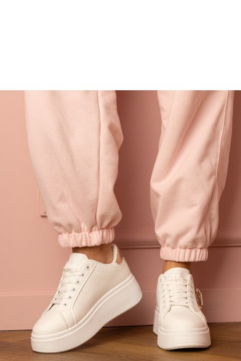Buty Sportowe Model Lerisol 8919 White/Gold - PRIMO