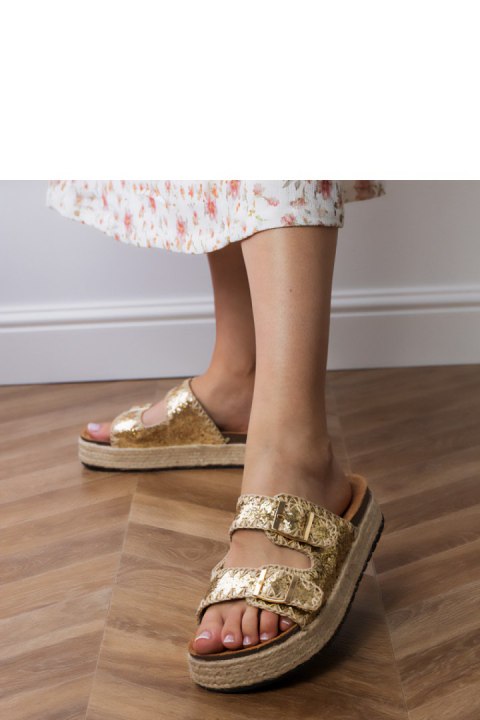Sandał Klapki Model Induri X5-382 Gold - PRIMO