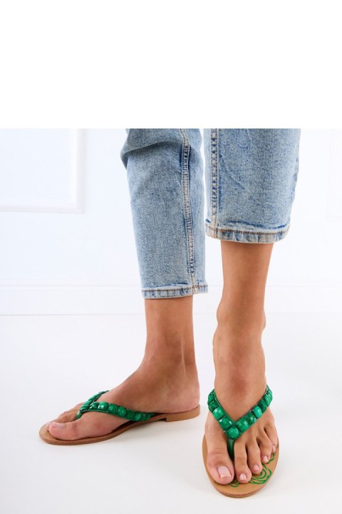 Sandał Klapki Model Liwiros L50023 Green - PRIMO