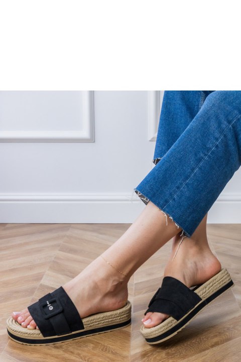 Sandał Klapki Model Lunda LOLO28 Black - PRIMO